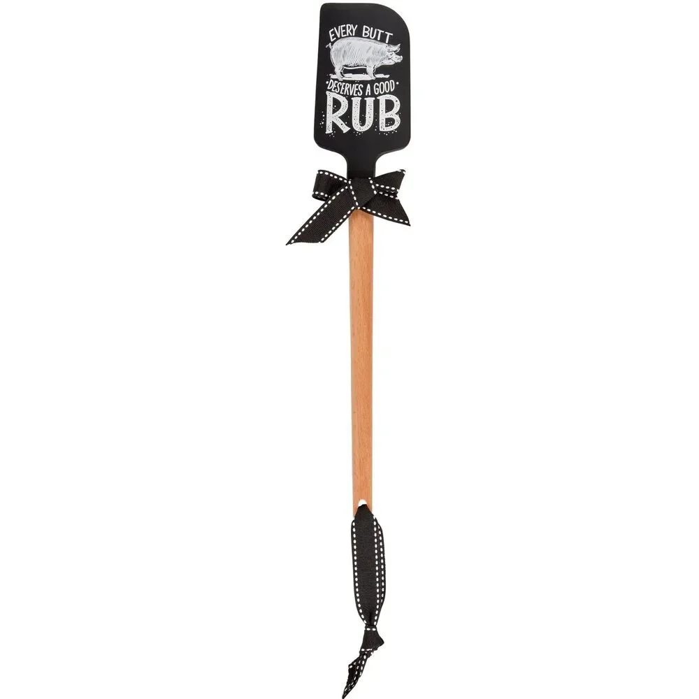Every Butt Deserves a Good Rub Funny Pig Spatula | Silicone BBQ Spatula with Wo
